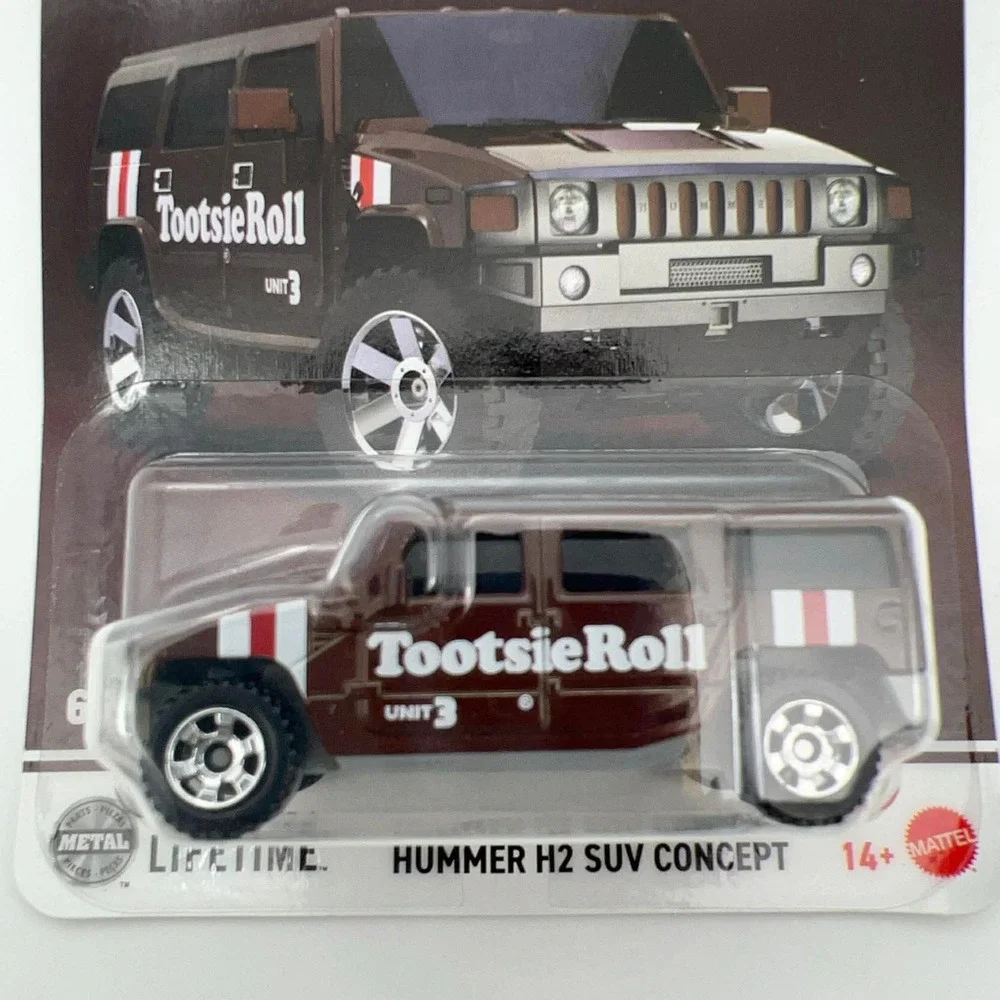 Matchbox Hummer H2 SUV Concept Tootsie‎ Roll Midgees Brown Diecast Car 6/6 HVV75